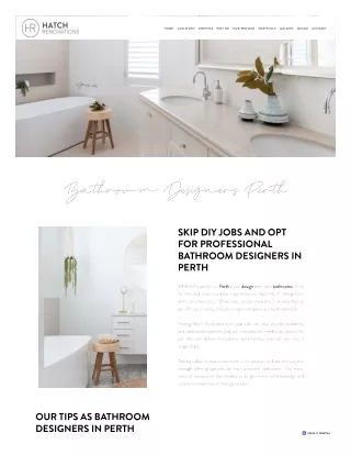 Bathroom Designers Perth