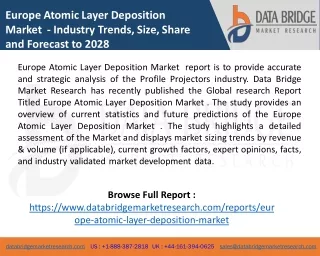 Europe Atomic Layer Deposition Market