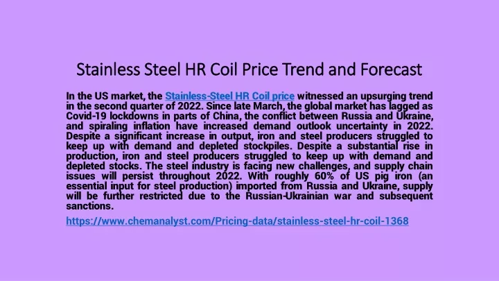 stainless steel hr coil price trend and forecast