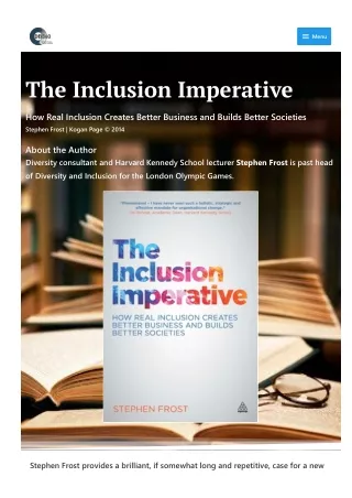 The Inclusion Imperative