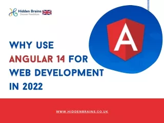 why use angular 14 for web development in 2022