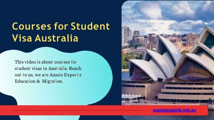 courses for student visa australia
