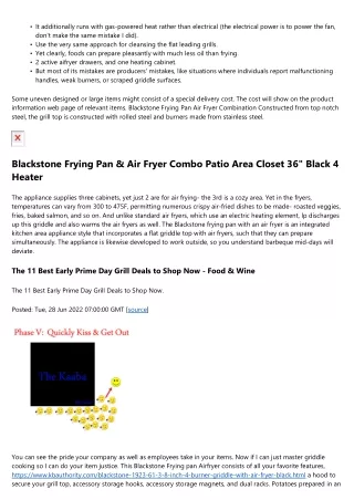 Best Blackstone Griddle With Air Fryer