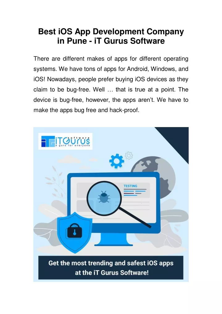 best ios app development company in pune it gurus