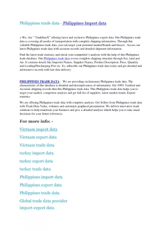 vietnam trade data