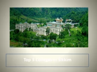 Top 3 Colleges in Sikkim