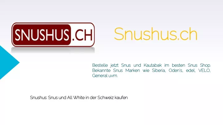 snushus ch