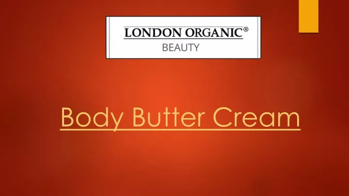 body butter cream