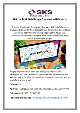 Get the Best Web Design Company Delaware