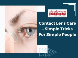 contact lens care simple tricks for simple people