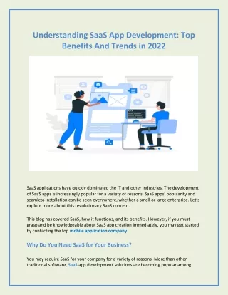 Understanding SaaS App Development Top Benefits And Trends in 2022