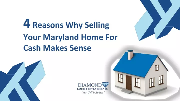 4 reasons why selling your maryland home for cash