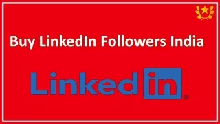 Buy LinkedIn Followers India | ChaoGolden
