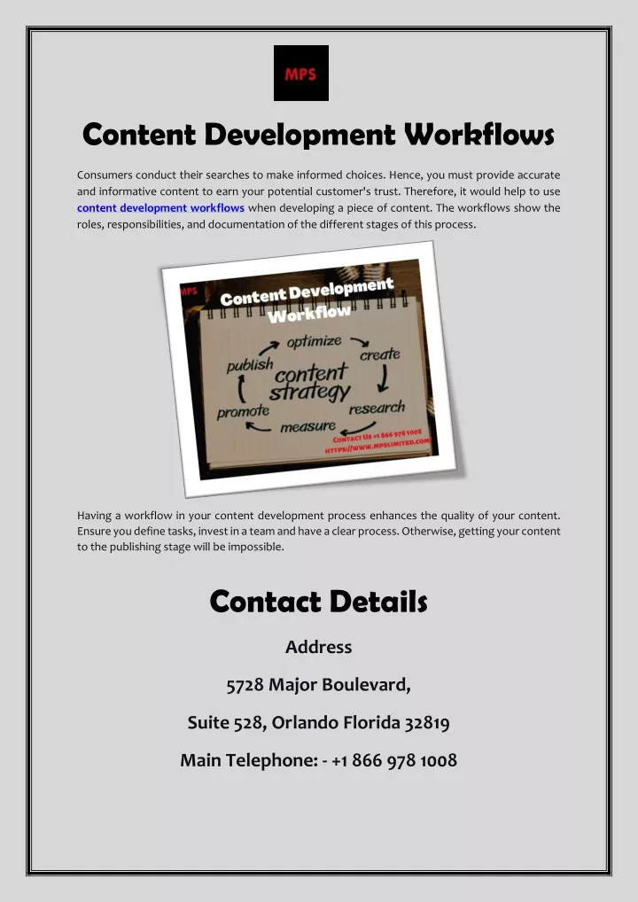 content development workflows