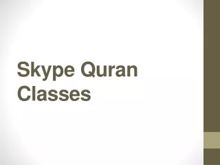 Read, Listen Quran at Skype Quran Classes in UK