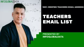 100 verified teachers email address