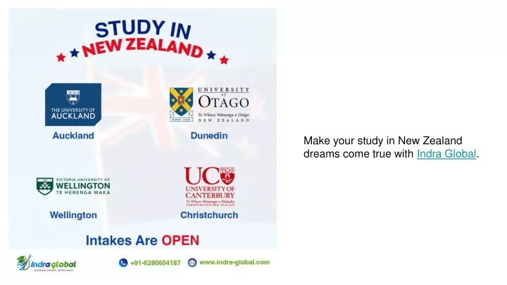 make your study in new zealand dreams come true
