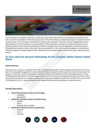 flow cytometry market expansion to be persistent