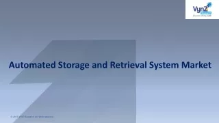 automated storage and retrieval system market