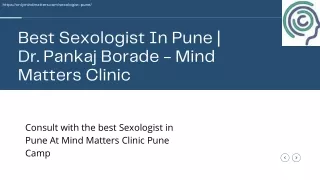 Best Sexologist In Pune | Dr. Pankaj Borade - Mind Matters Clinic