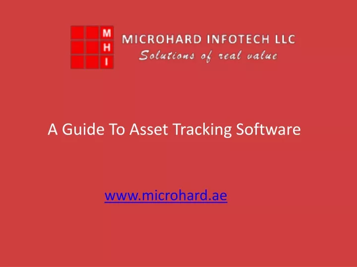 a guide to asset tracking software