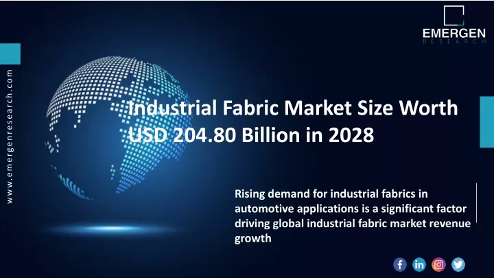 industrial fabric market size worth
