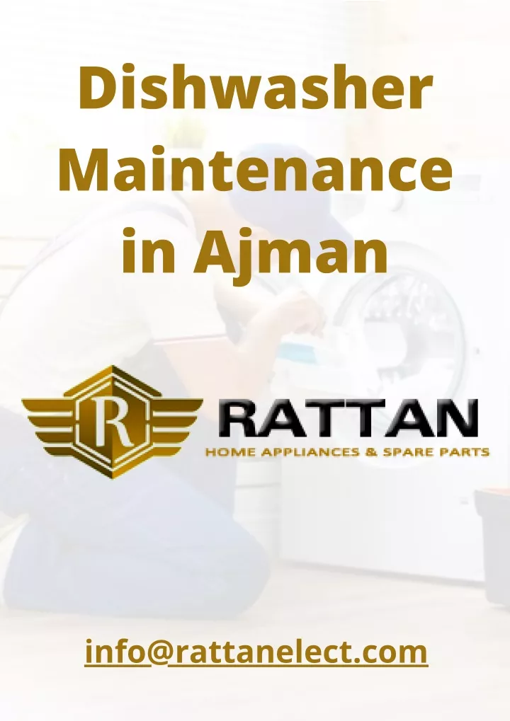 dishwasher maintenance in ajman