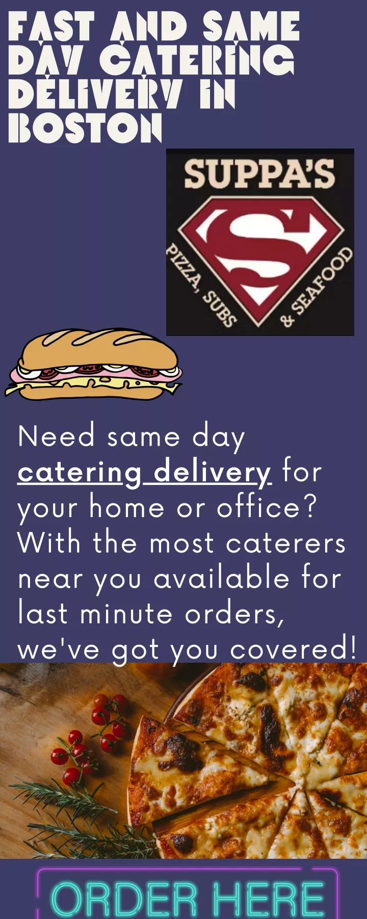 fast and same fast and same day catering