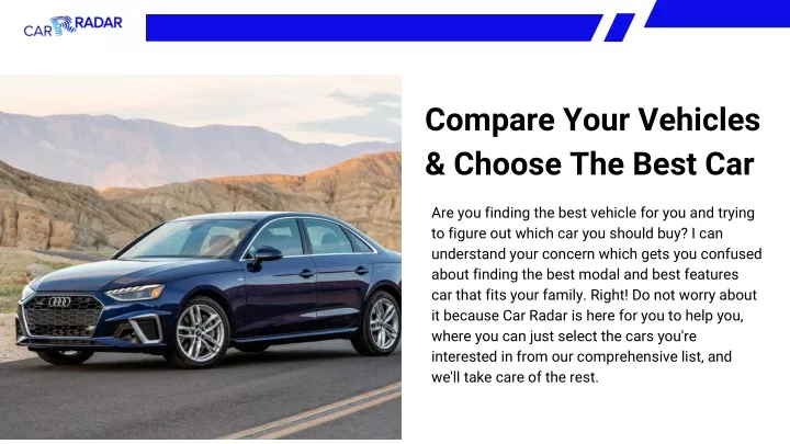 compare your vehicles choose the best car