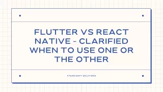 flutter vs react native clarified when