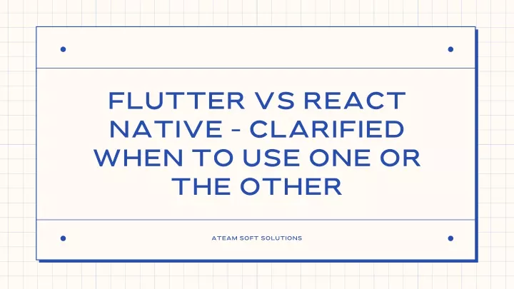 flutter vs react native clarified when