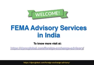 fema advisory services in india
