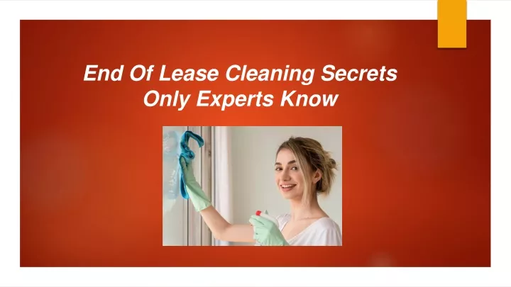 end of lease cleaning secrets only experts know