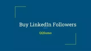 Buy LinkedIn Followers | QQSumo