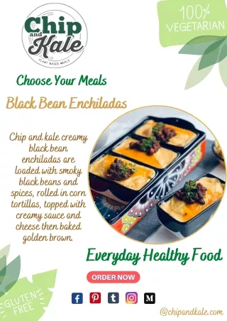 Mexican Plant-Based Black Bean Enchiladas | Chip and Kale