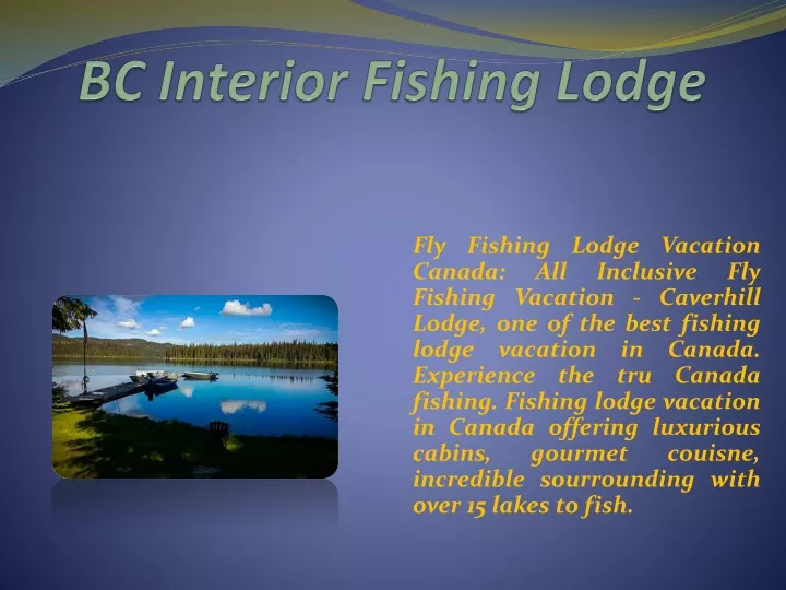 bc interior fishing lodge