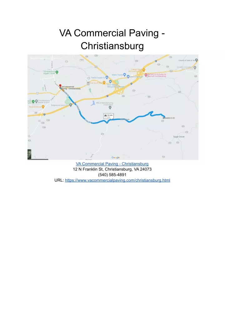 va commercial paving christiansburg