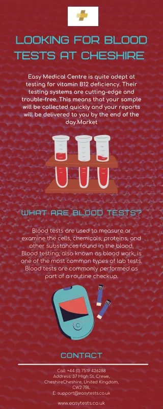 Blood Tests Center at Cheshire