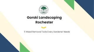 5 Weed Removal Tools Every Gardener Needs - Gorski Landscaping Rochester