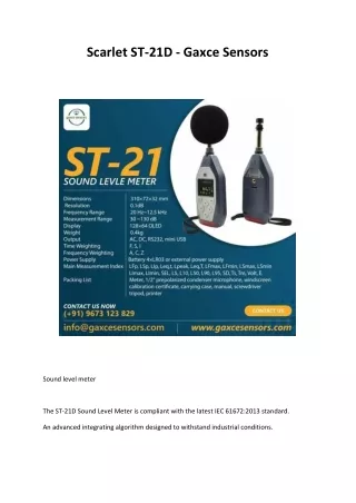 scarlet st 21d gaxce sensors