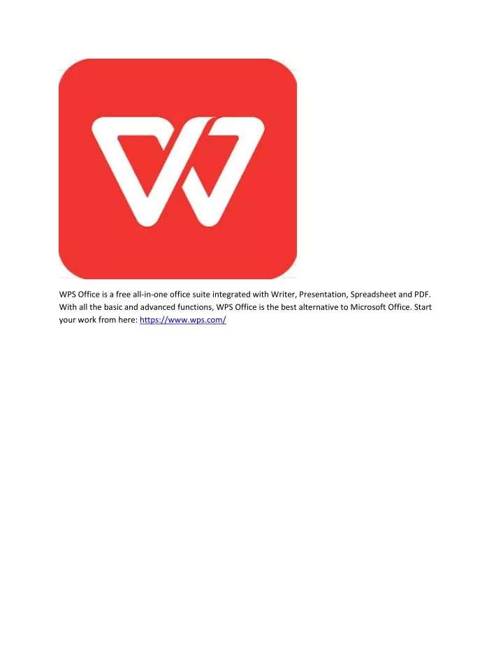 wps office is a free all in one office suite