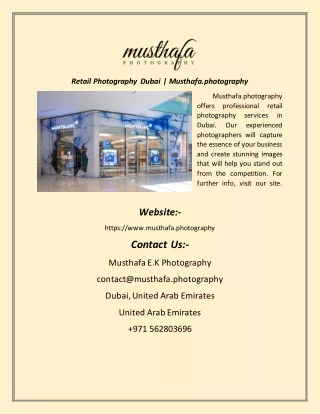 Retail Photography Dubai  Musthafa.photography