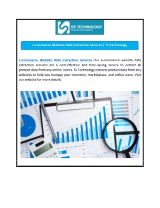 E-commerce Website Data Extraction Services | SS Technology