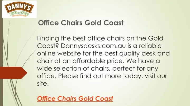 office chairs gold coast