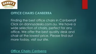office chairs canberra