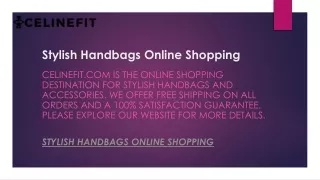 Stylish Handbags Online Shopping  Celinefit.com