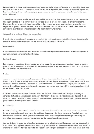 ¿Es esencial sustituir las cerraduras tras una mudanza?