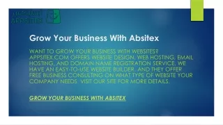 Grow Your Business With Absitex  Appsitex.com