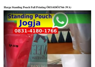 Harga Standing Pouch Full Printing