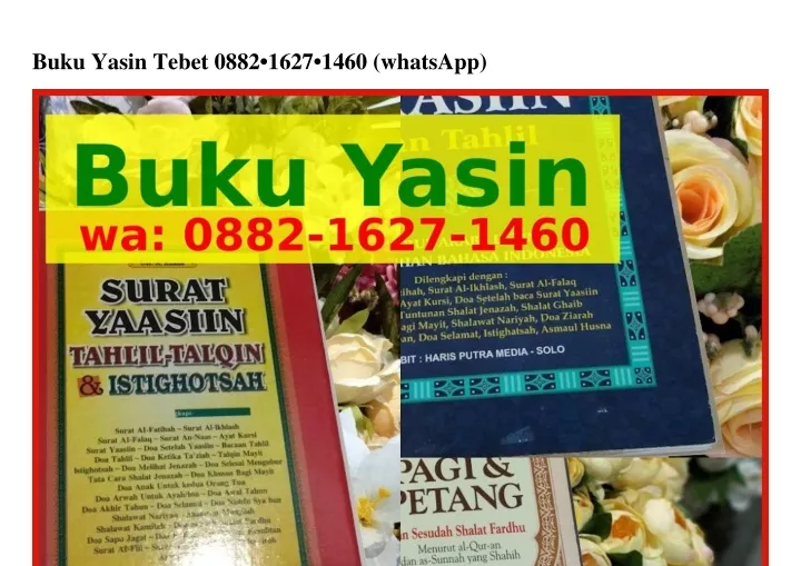 buku yasin tebet 0882 1627 1460 whatsapp